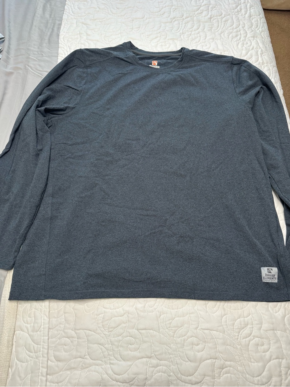 Men's Long-Sleeve Crewneck Shirt - Dark Charcoal by RefrigiWear